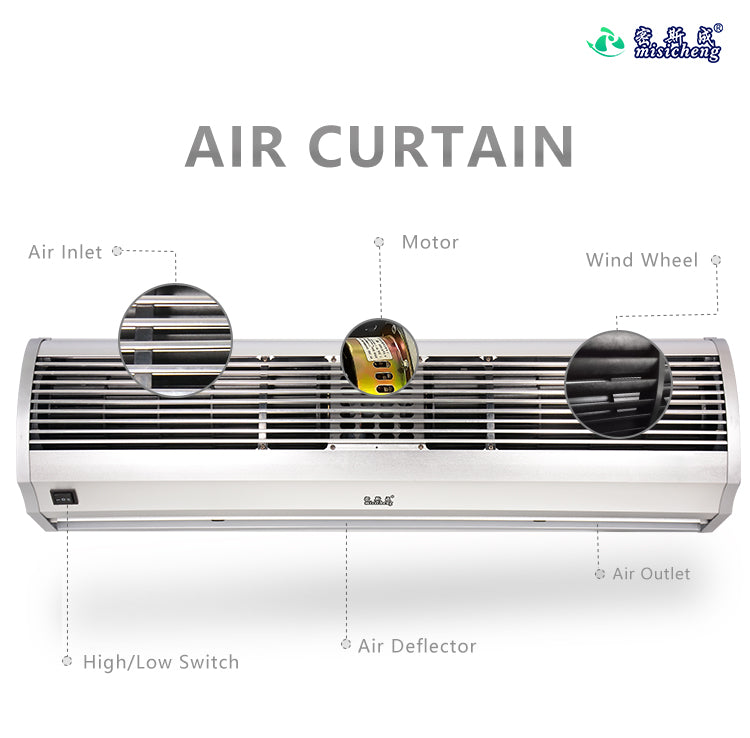 Aluminum G5 Golden Air Curtain for 3.5m Height